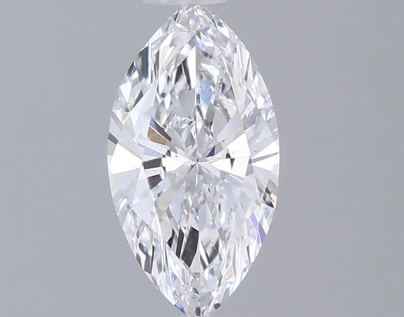 Actual 0.41 carat D Oval lab-grown diamond