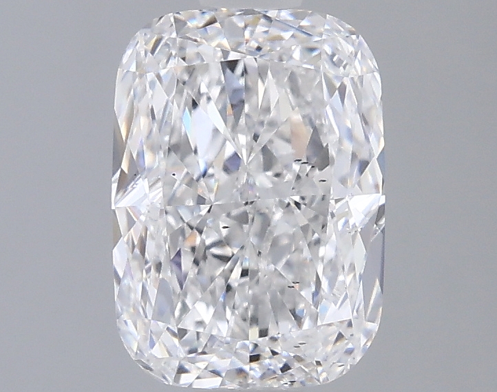 Actual 1.5 carat E Cushion lab-grown diamond
