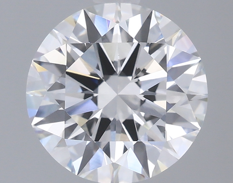 Actual 2.03 carat F Round lab-grown diamond
