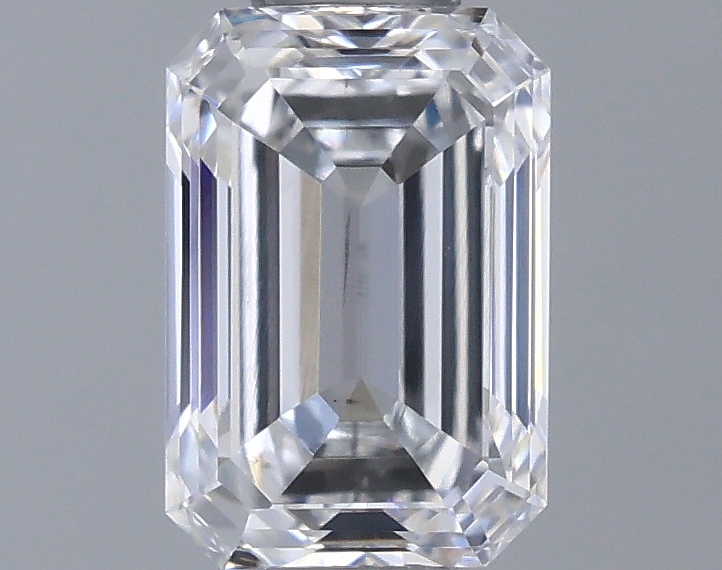 Actual 0.53 carat D Emerald lab-grown diamond