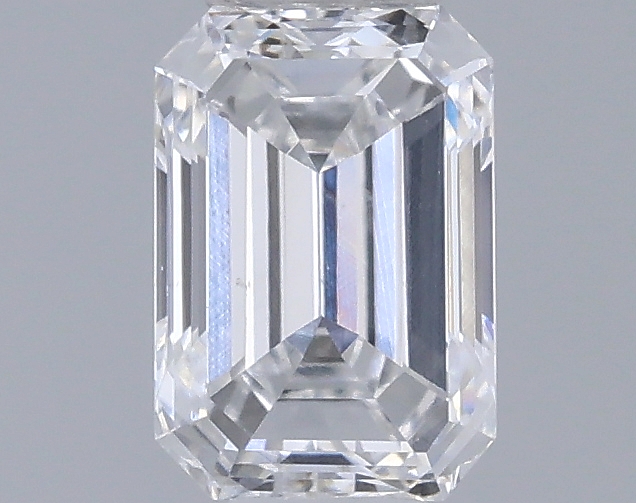 Actual 0.34 carat D Emerald lab-grown diamond