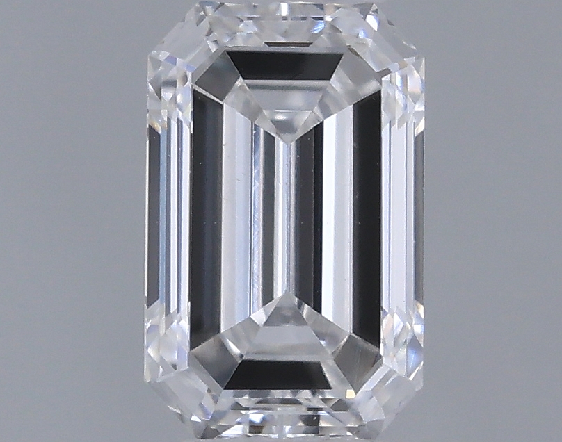 Actual 0.32 carat D Emerald lab-grown diamond