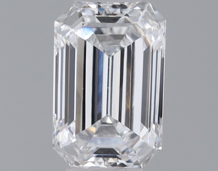 Actual 0.36 carat D Emerald lab-grown diamond