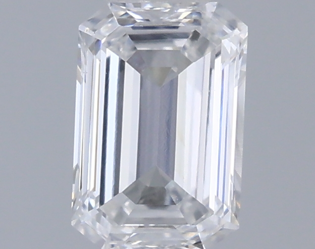 Actual 0.35 carat E Emerald lab-grown diamond