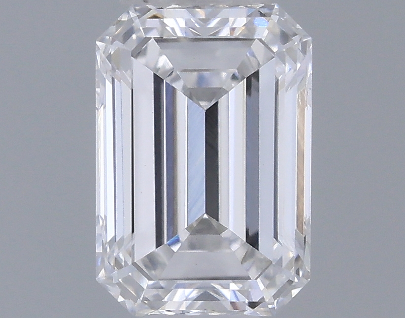 Actual 0.33 carat D Emerald lab-grown diamond