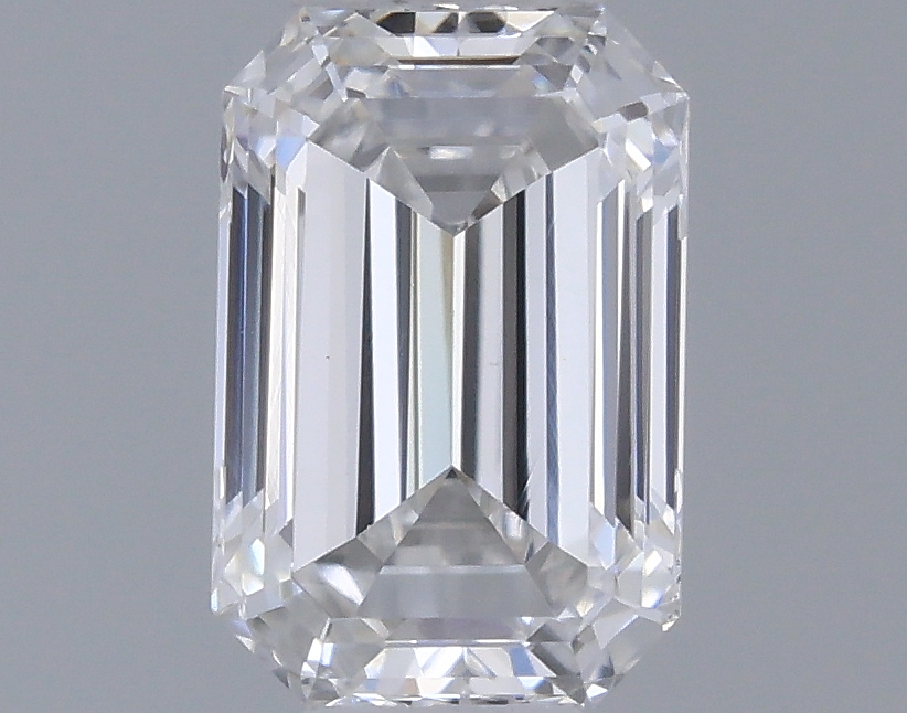 Actual 0.33 carat E Emerald lab-grown diamond