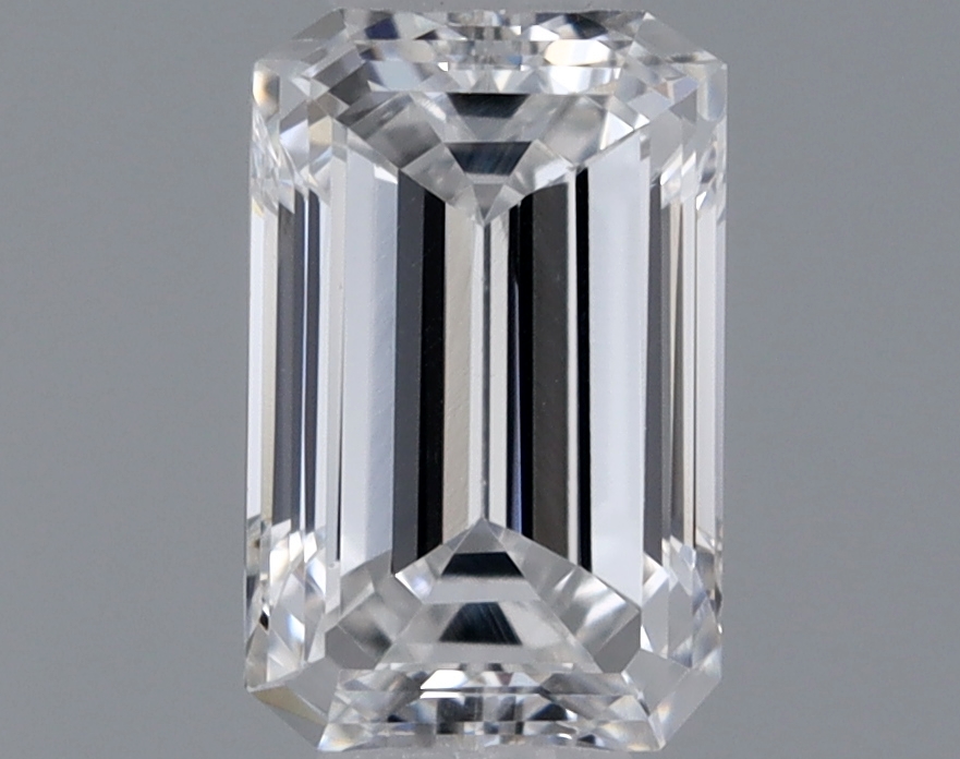 Actual 0.33 carat E Emerald lab-grown diamond