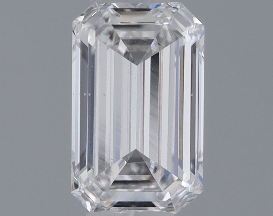 Actual 0.31 carat D Emerald lab-grown diamond
