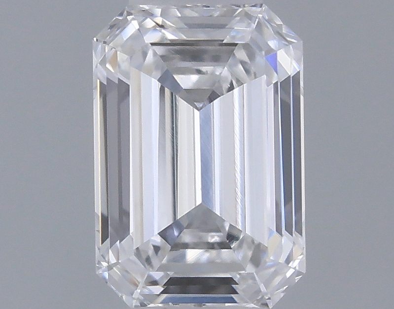 Actual 0.31 carat D Emerald lab-grown diamond