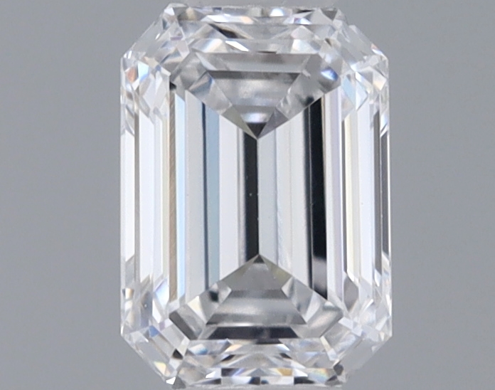 Actual 0.34 carat D Emerald lab-grown diamond