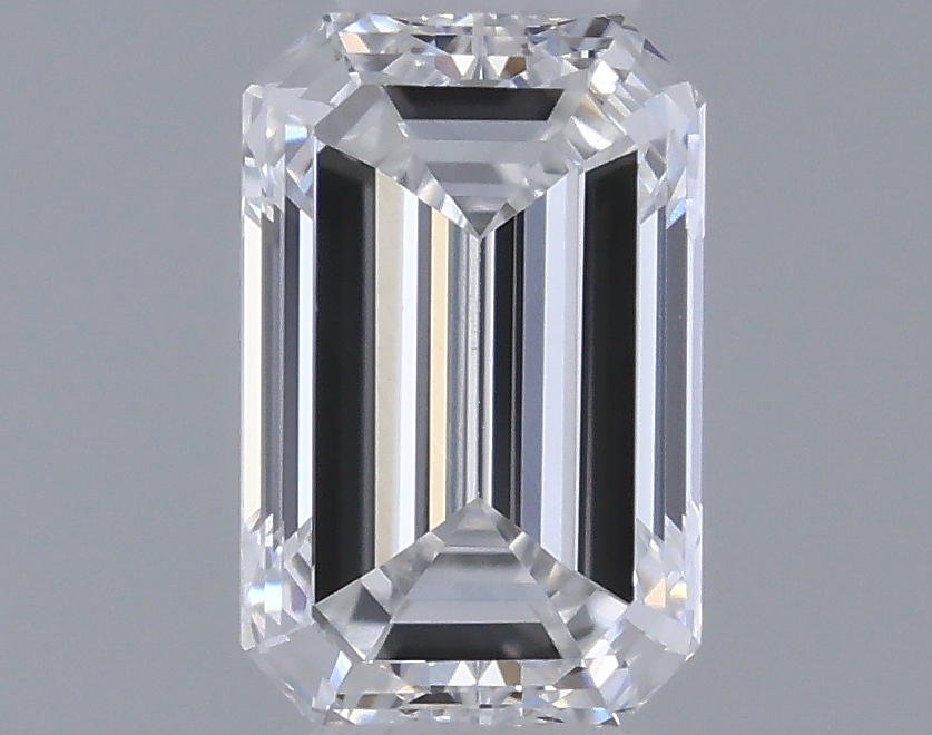 Actual 0.33 carat D Emerald lab-grown diamond