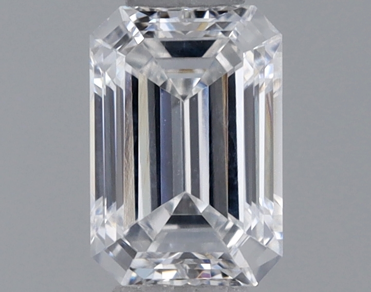 Actual 0.35 carat D Emerald lab-grown diamond