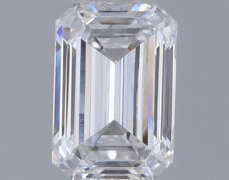 Actual 0.32 carat D Emerald lab-grown diamond