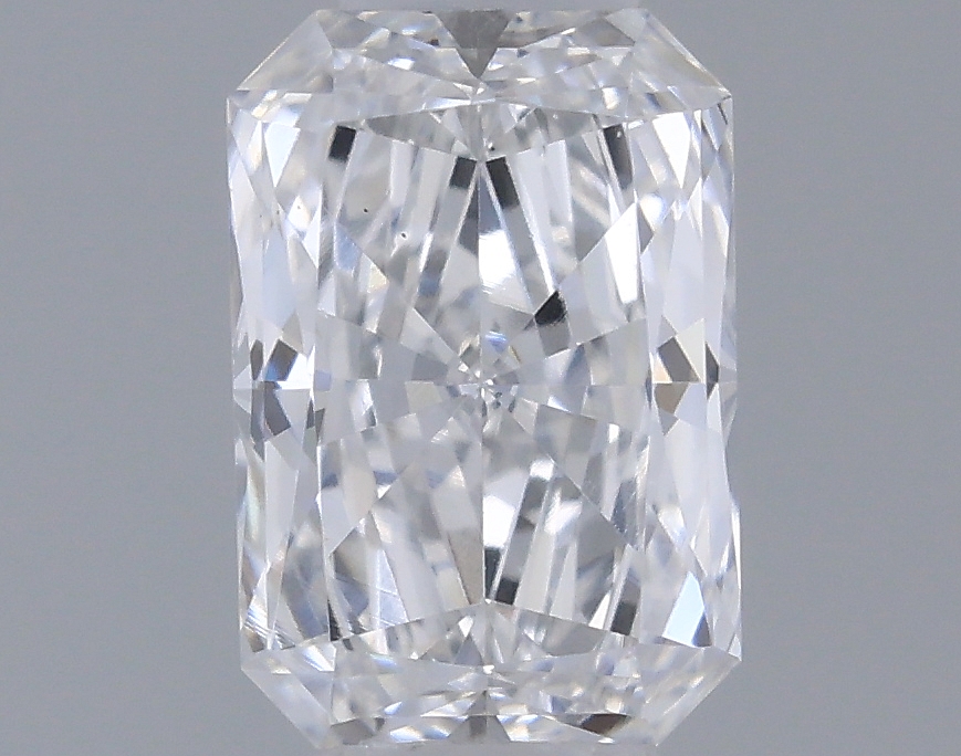 Actual 0.33 carat E Radiant lab-grown diamond