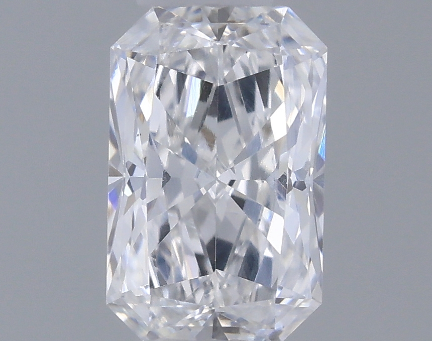 Actual 0.3 carat D Radiant lab-grown diamond