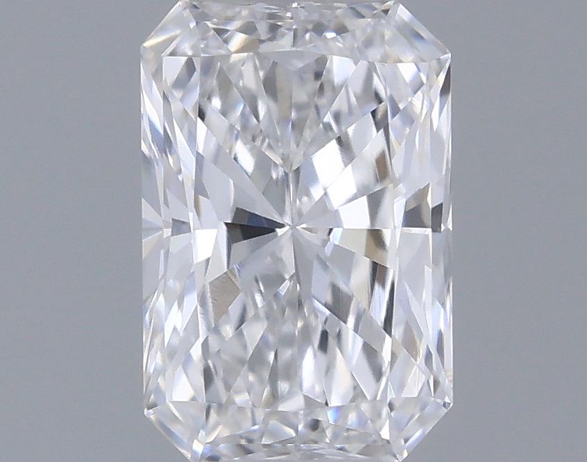 Actual 0.31 carat D Radiant lab-grown diamond
