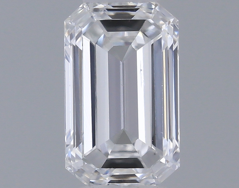 Actual 0.32 carat D Emerald lab-grown diamond