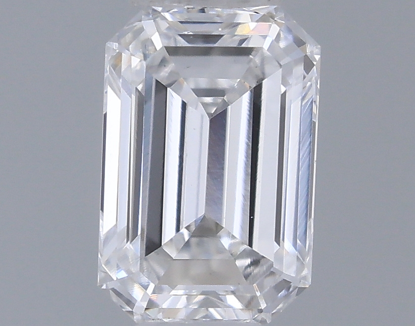 Actual 0.33 carat D Emerald lab-grown diamond