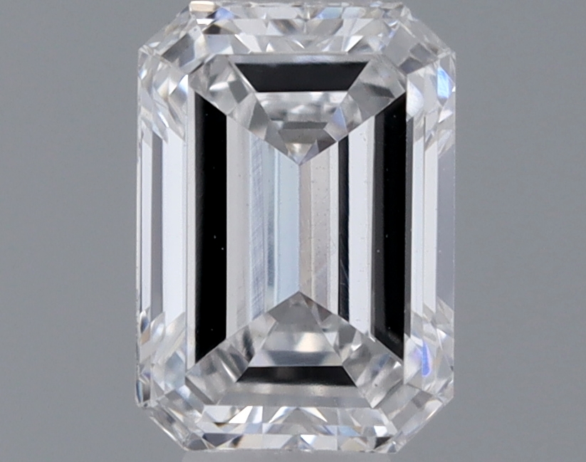 Actual 0.32 carat D Emerald lab-grown diamond