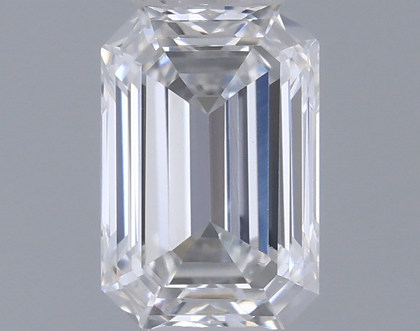 Actual 0.32 carat D Emerald lab-grown diamond