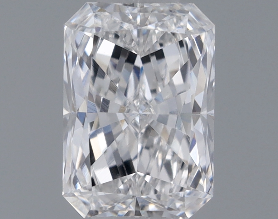 Actual 0.32 carat D Radiant lab-grown diamond
