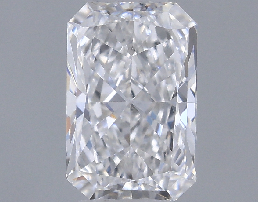 Actual 0.31 carat D Radiant lab-grown diamond
