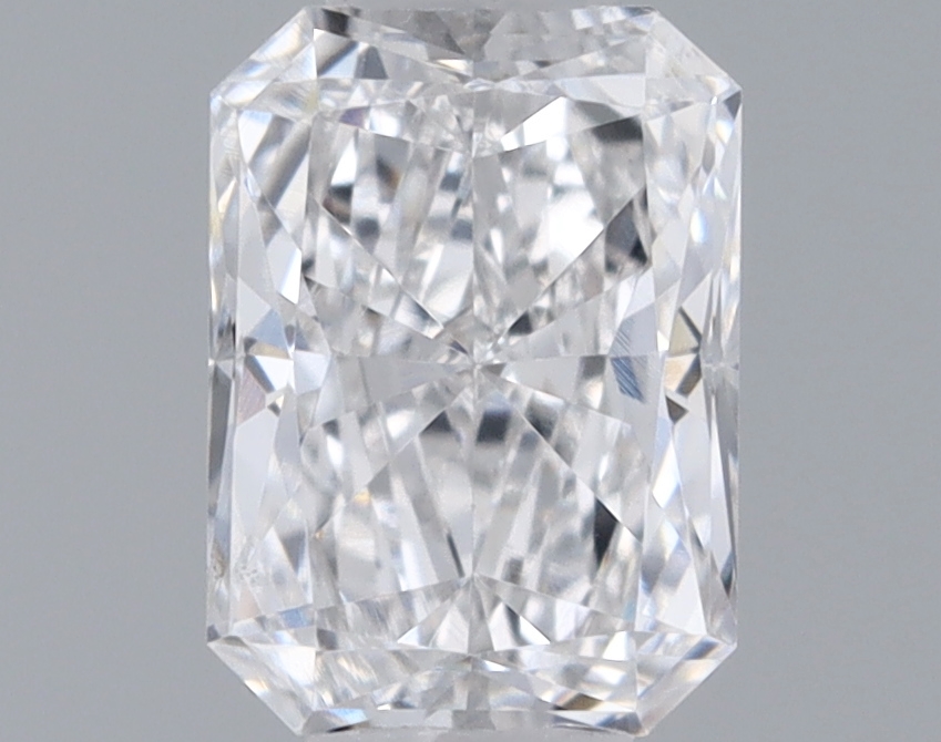 Actual 0.31 carat D Radiant lab-grown diamond