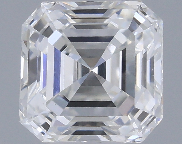 Actual 0.32 carat F Emerald lab-grown diamond